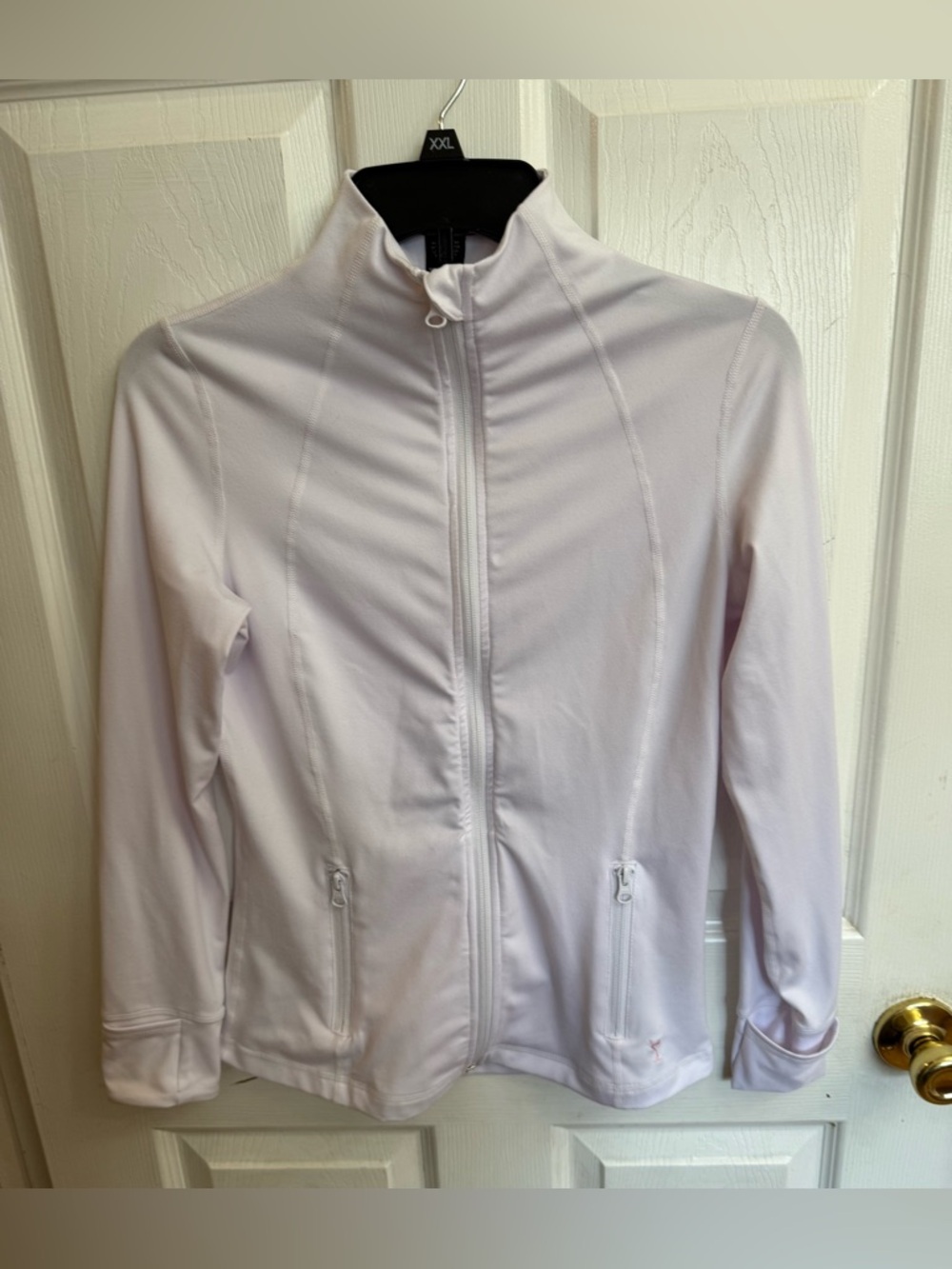 Golftini white lightweight jersey Sport Jacket Size S